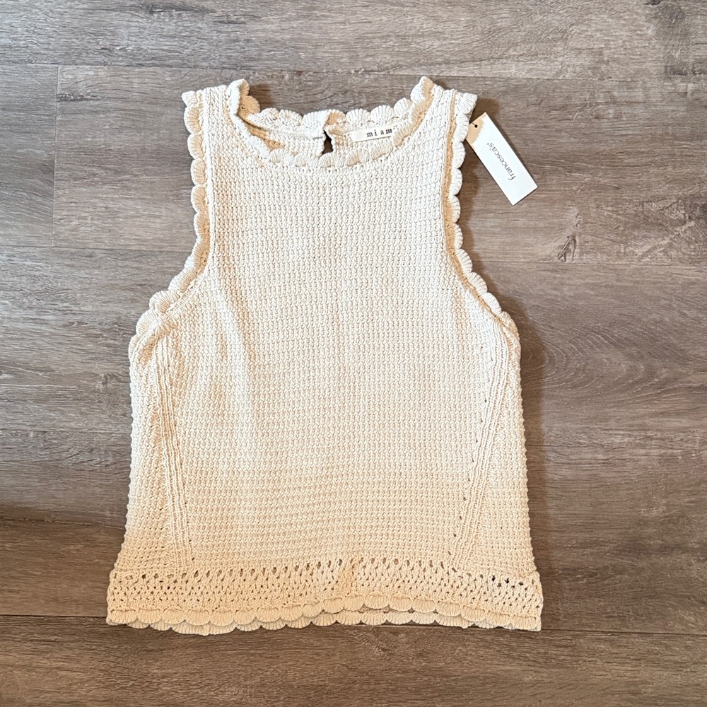 NWT Crochet Tank Top